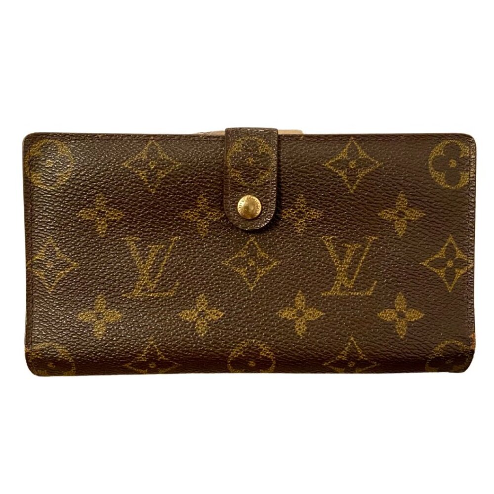 Louis Vuitton Monogram Wallet with Coin Snap Closer & Credit Card Slots